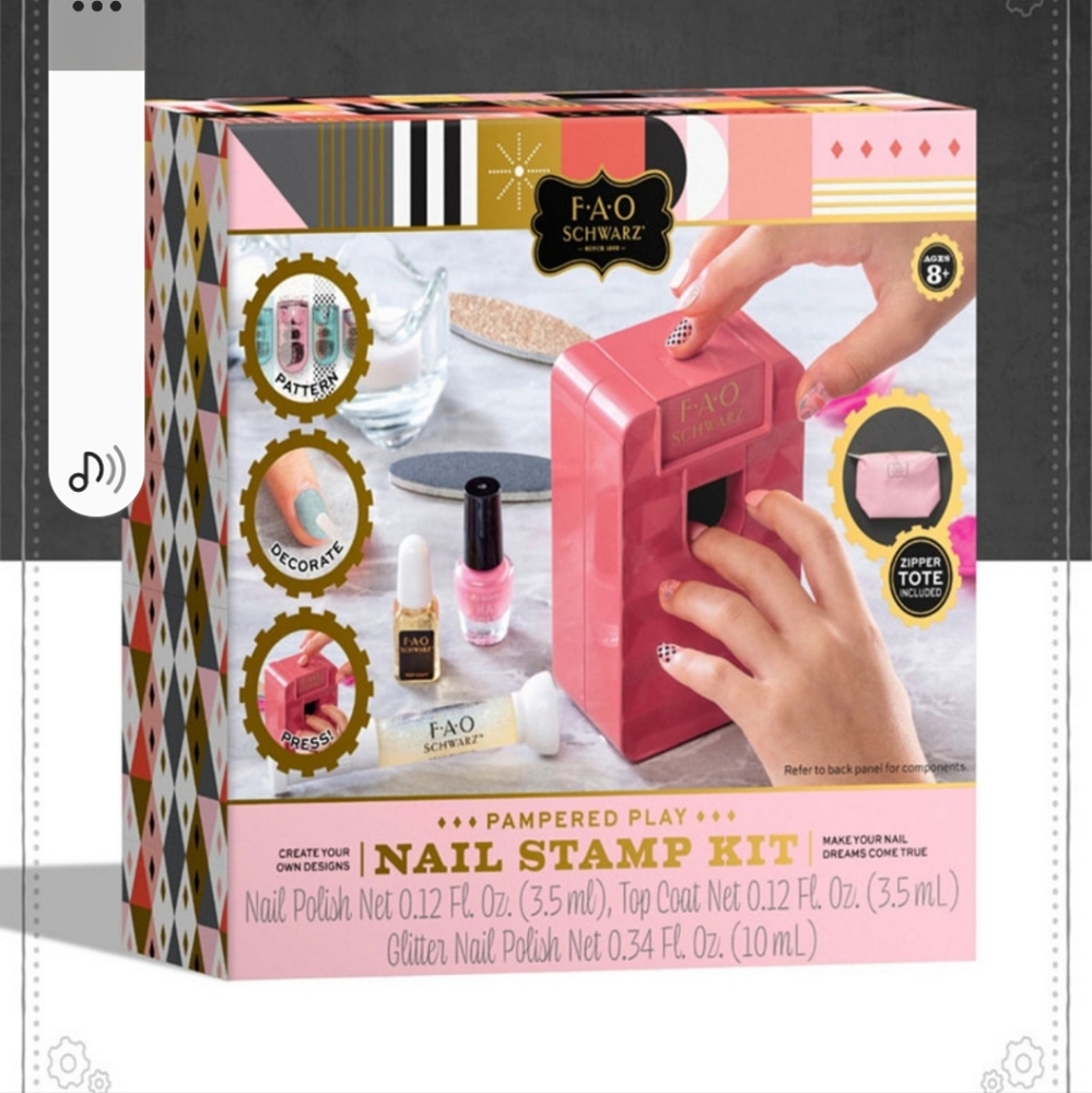 Nail stamp kit.